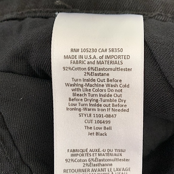 Current/Elliot Low Rise Bell Flare Jean - Picture 14 of 16